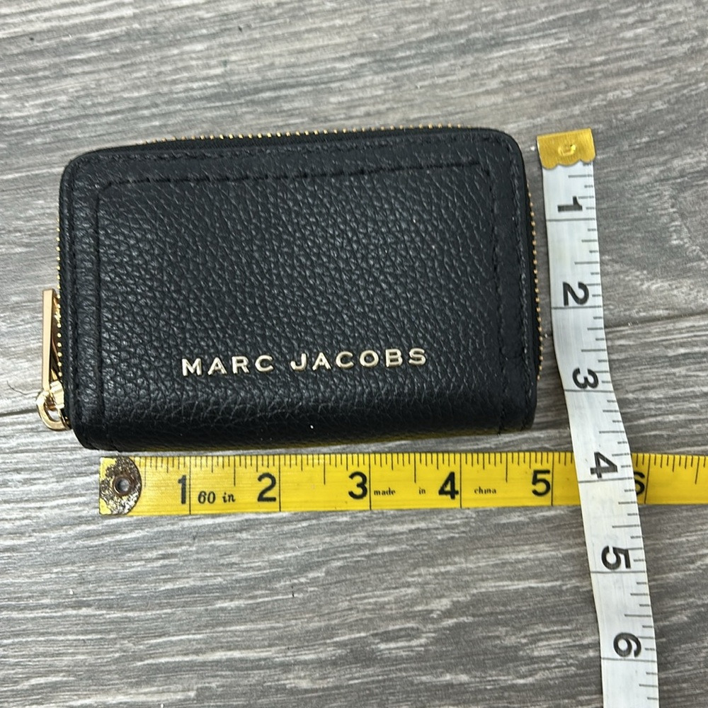 Marc Jacobs “The Groove” Double Zip Leather Wallet Card Case - Picture 7 of 7